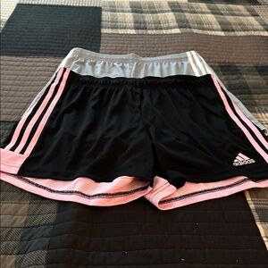 Black and Gray Athletic Shorts Set